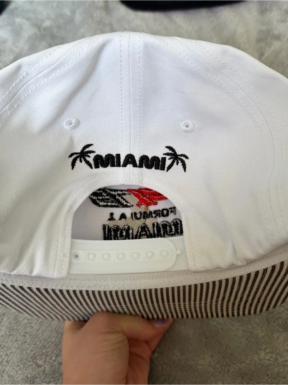 Formula 1 Miami Grand Prix Hat | Official F1 White Snapback Cap